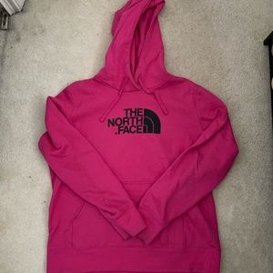 Pink North Face hoodie